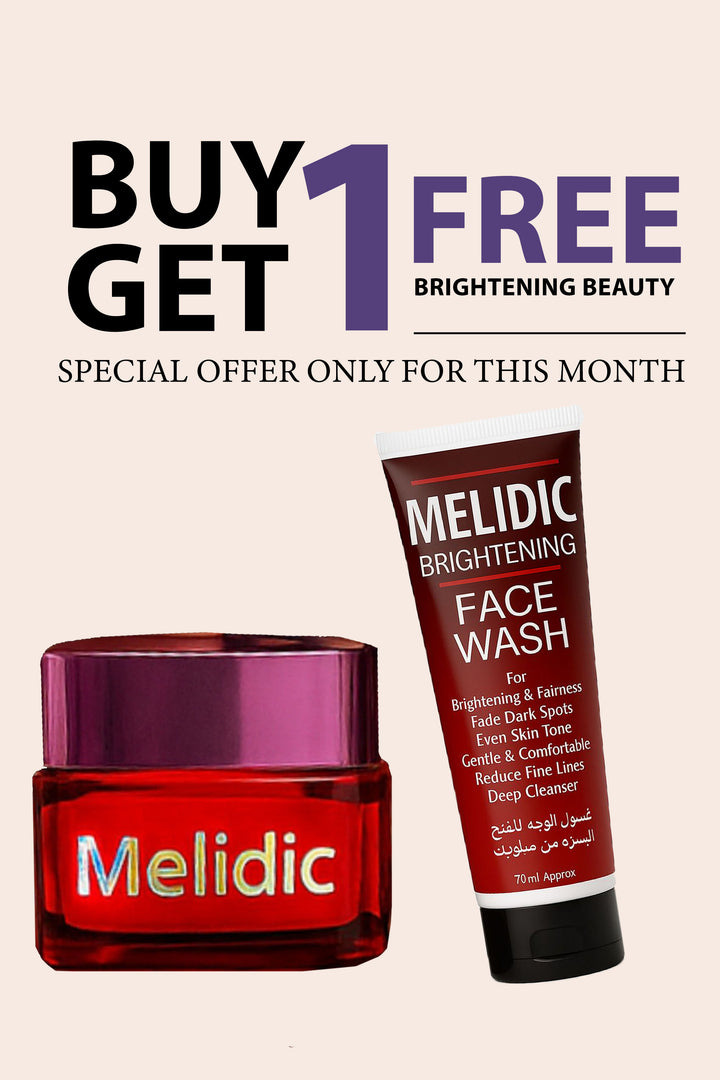 Two Steps to Brighter Skin – MELIDIC CREAM + MELIDIC FACEWASH