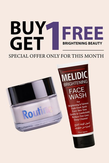 THE ULTIMATE GLOW PAIR– ROUTINE CREAM + MELIDIC FACEWASH