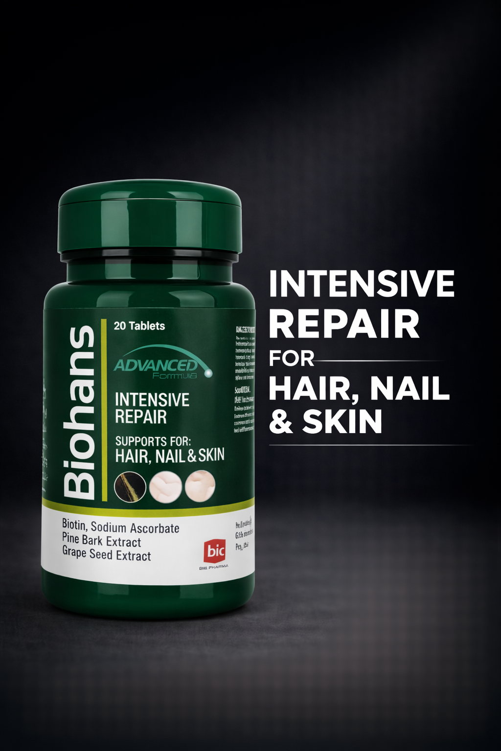 BIOHANS BIOTIN CAPSULES – INTENSE REPAIR FOR HAIR, SKIN & NAILS