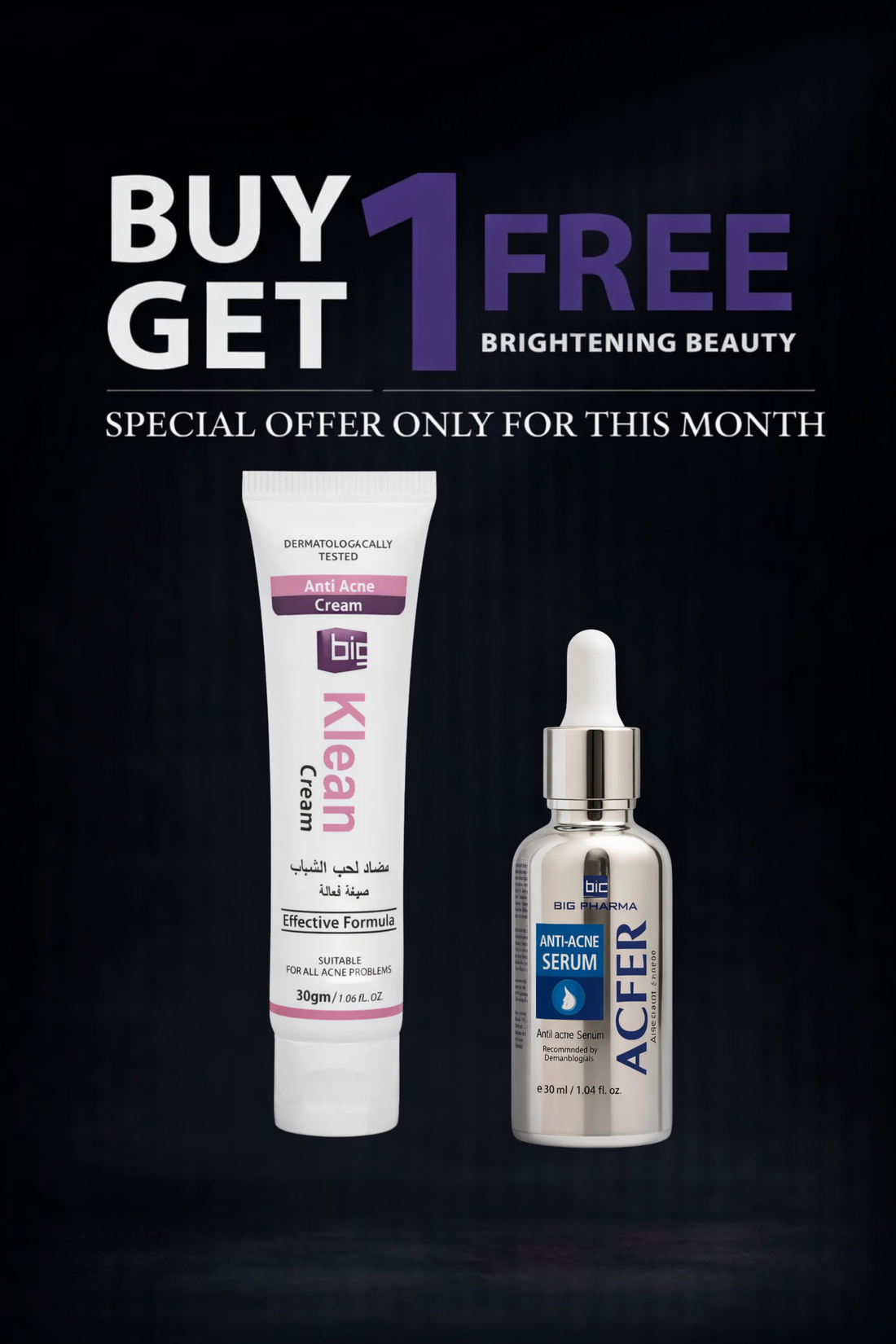 Total Acne Defense – Acfer Serum + Klean Cream