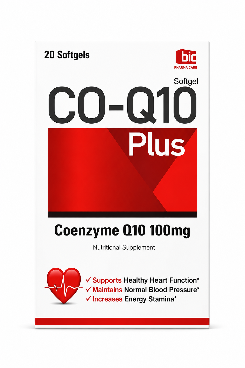 CO-Q10 (100mg) 20 Softgels | Cellular Energy & Vitality Booster