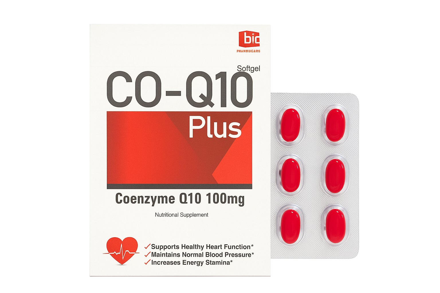 CO-Q10 (100mg) 20 Softgels | Cellular Energy & Vitality Booster