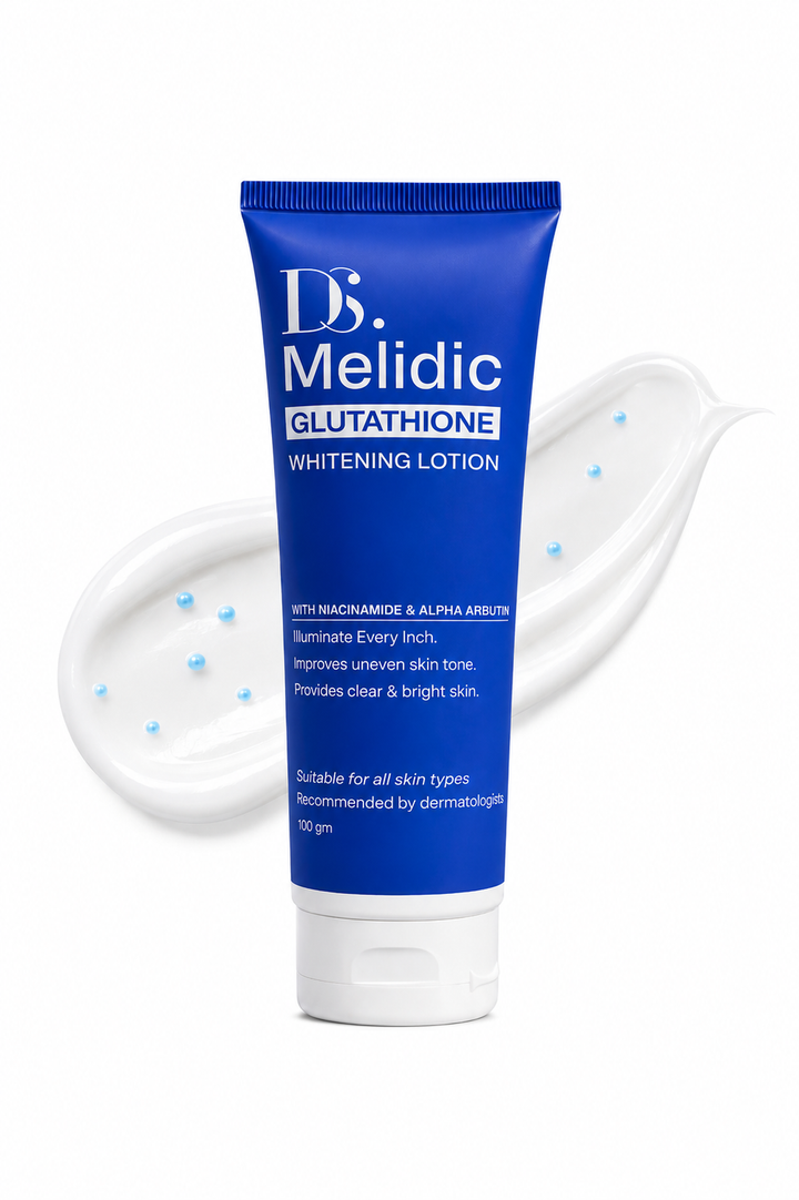 Melidic Brightening lotion| Glutathione Infused Face and Body Lotion
