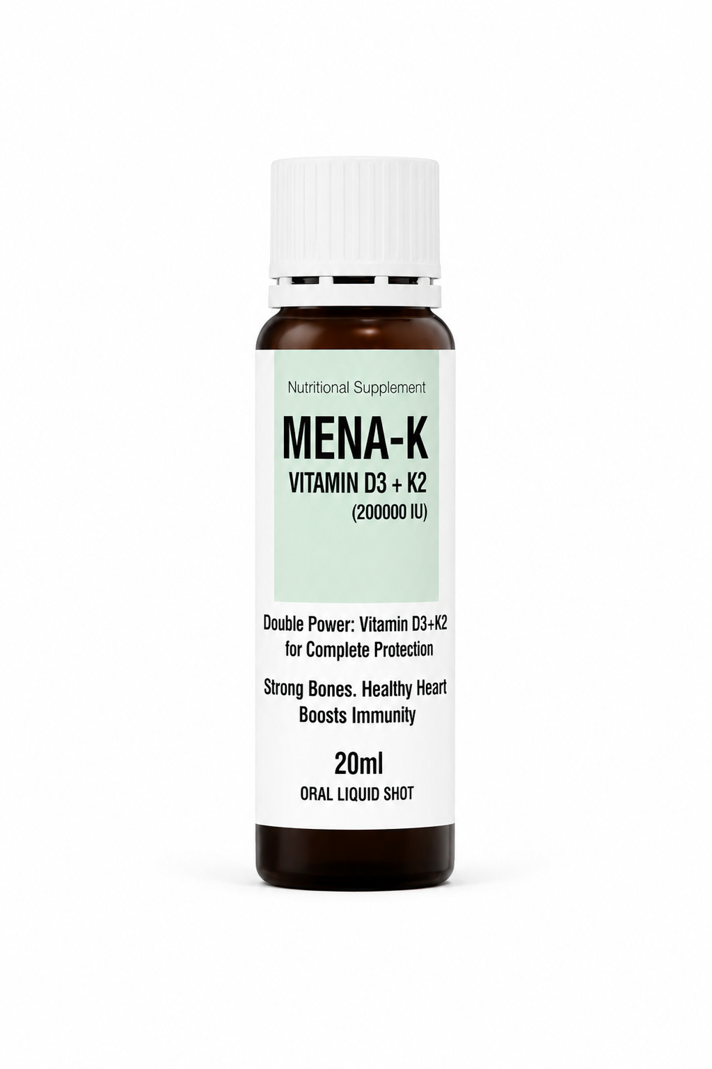 MENA-K   - VITAMIN D3 & K2 SHOT FOR HEART & BONES SUPPORT (PACK OF 3)