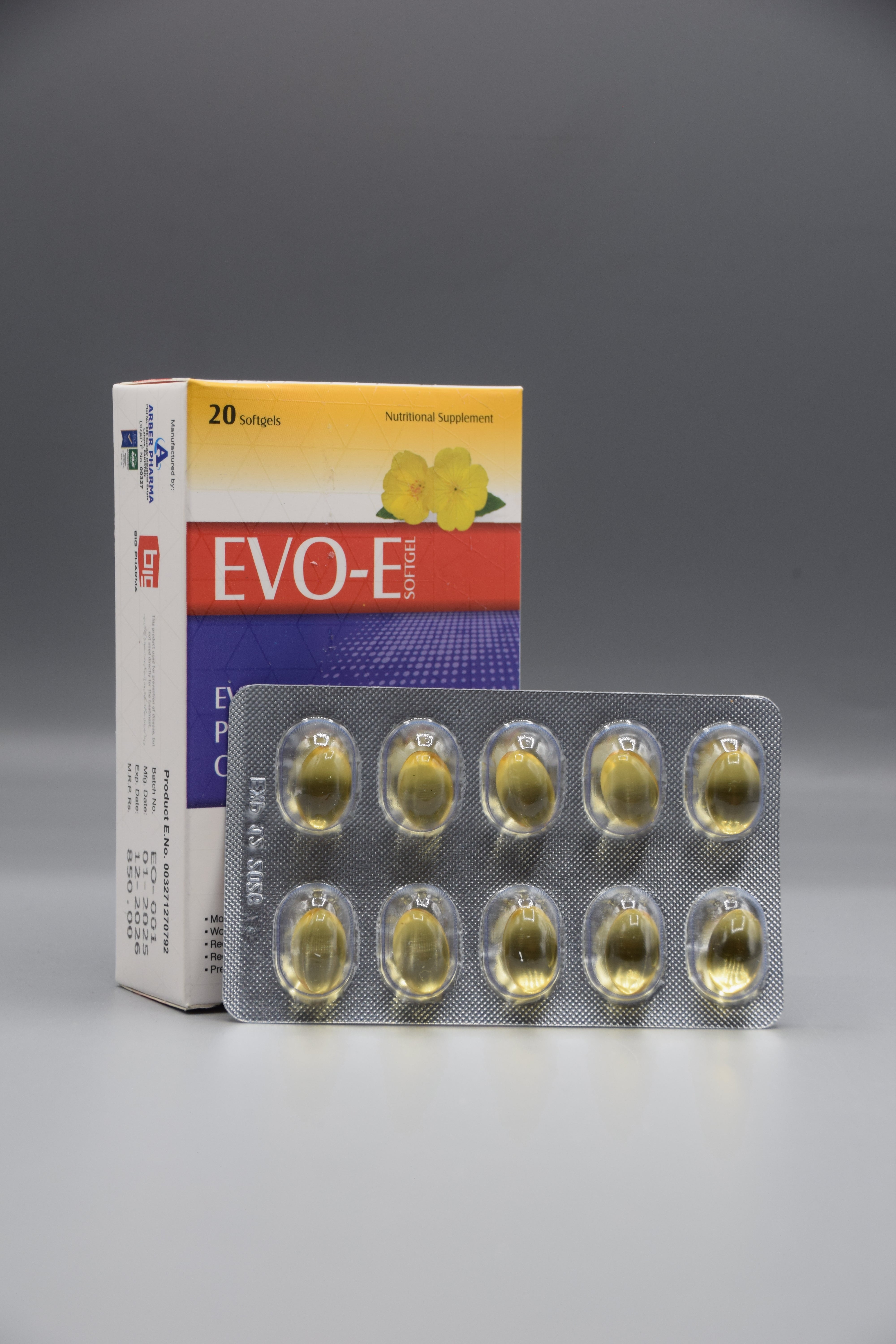 Evo-E | Vitamin E softgels for skin glow and immune balance