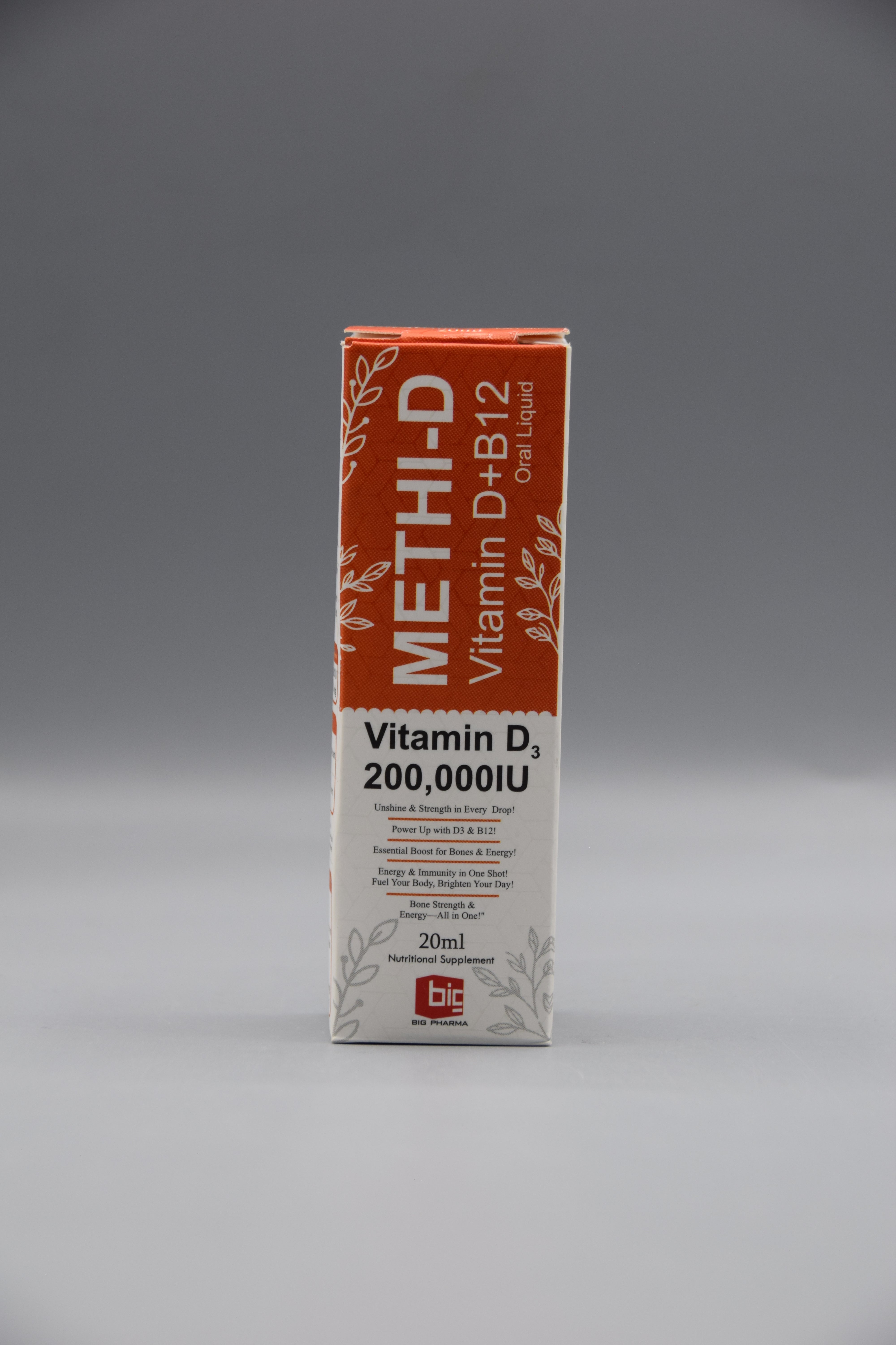 METHI-D (vitamin D 200,000 IU + B12) Bundle of 3