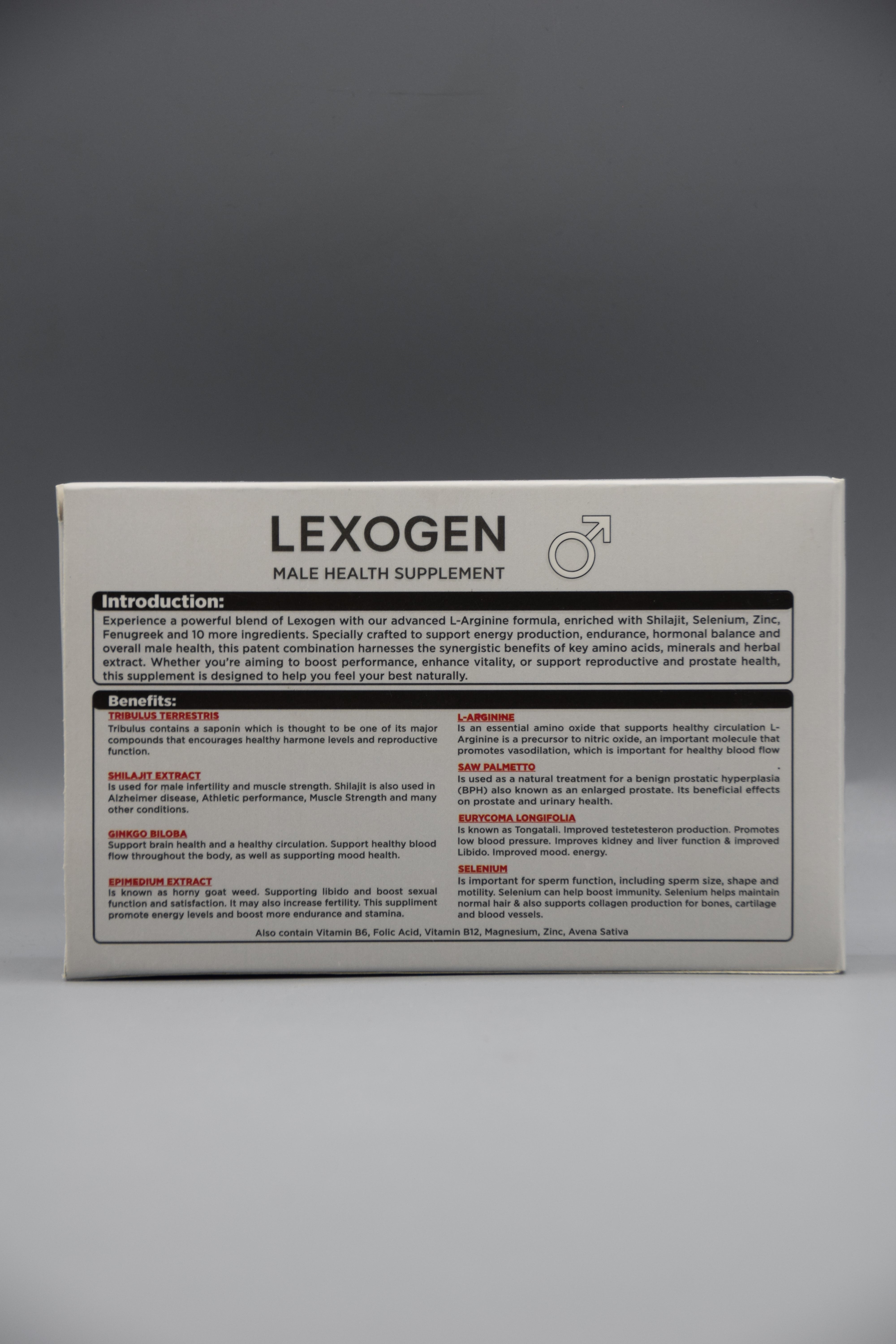 Lexogen | Shilajit tablets for men's immunity and vitality