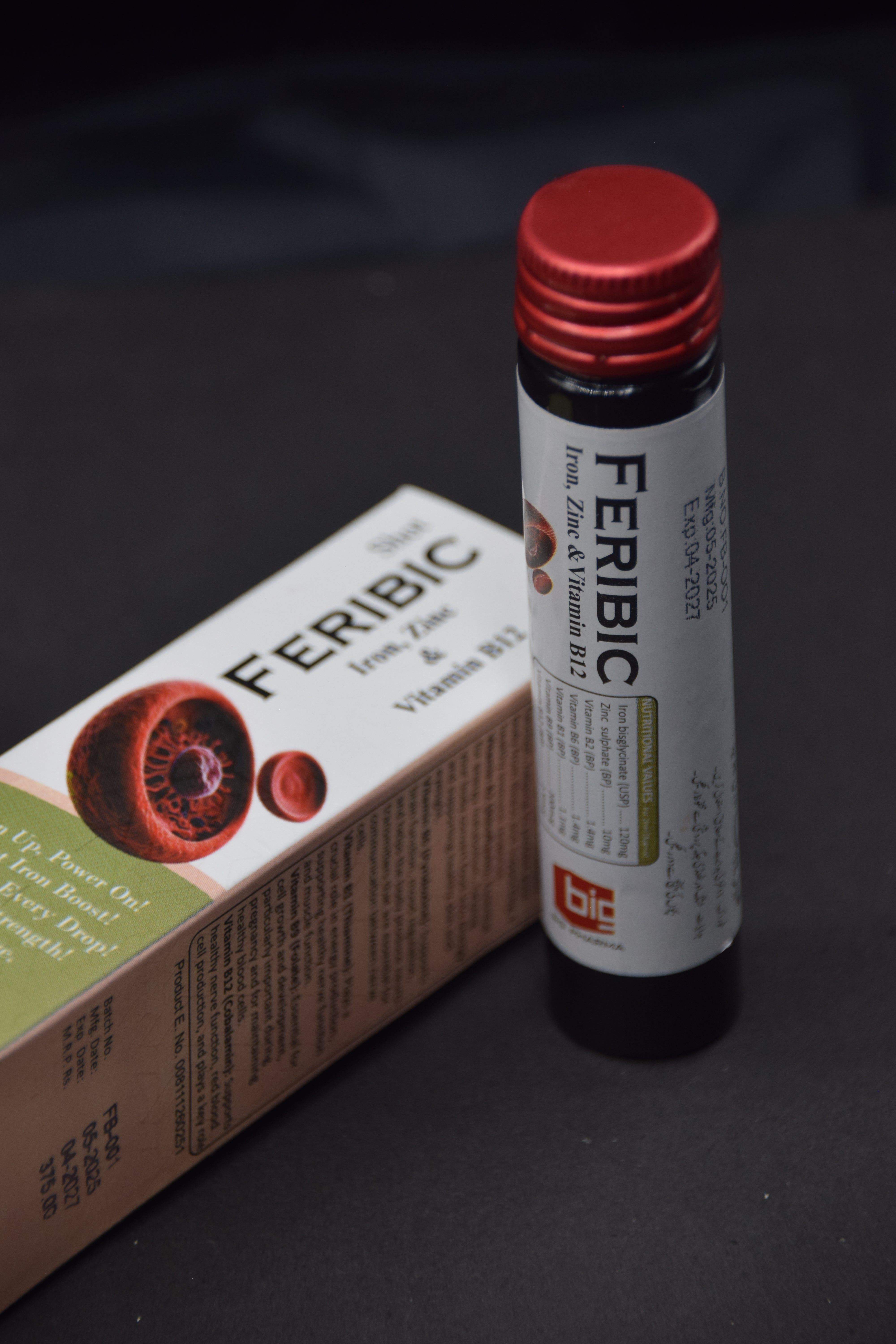 Feribic | Iron shot with multivitamins for anemia support (Bundle of 3)