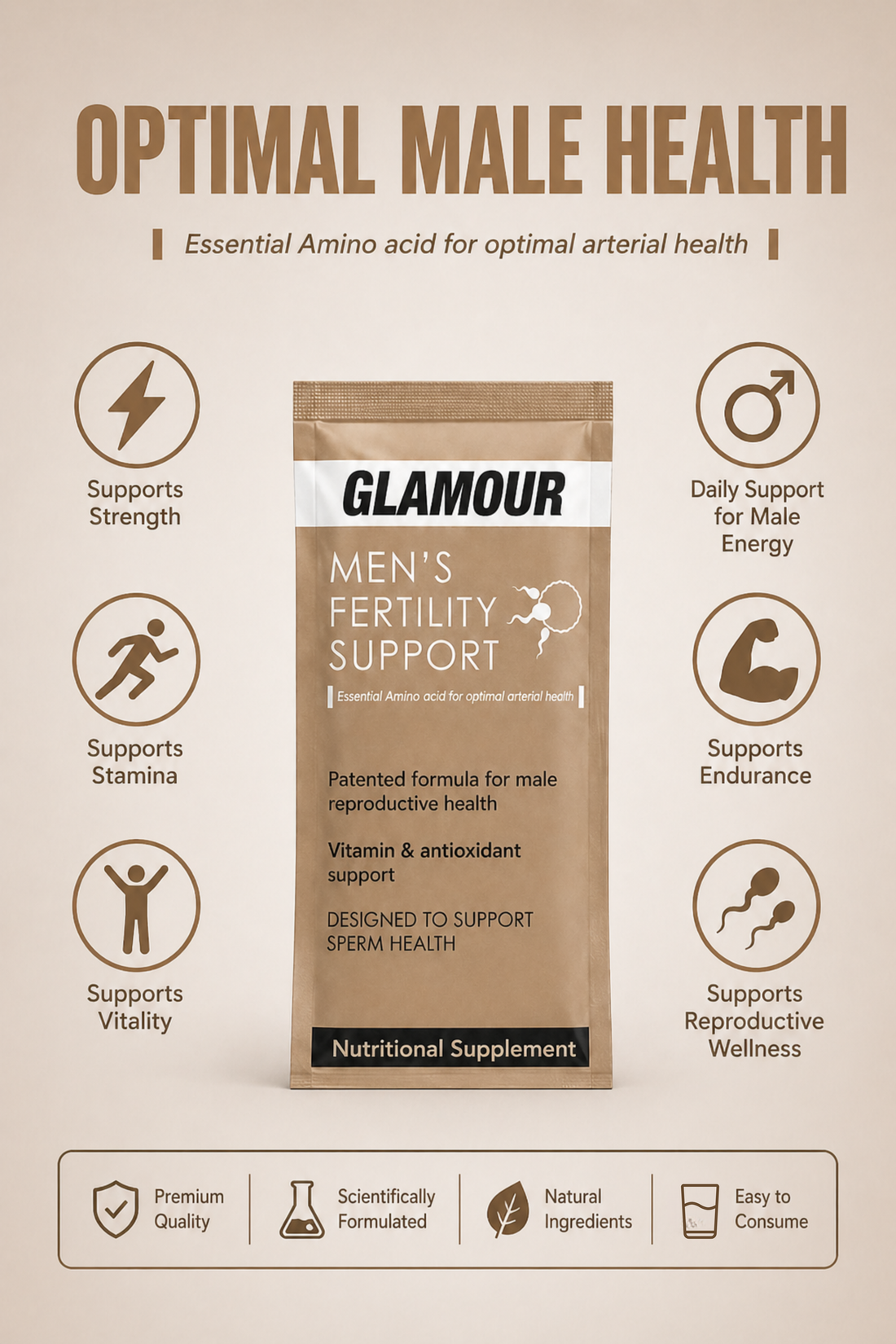GLAMOUR Male Fertility & Vitality Sachet