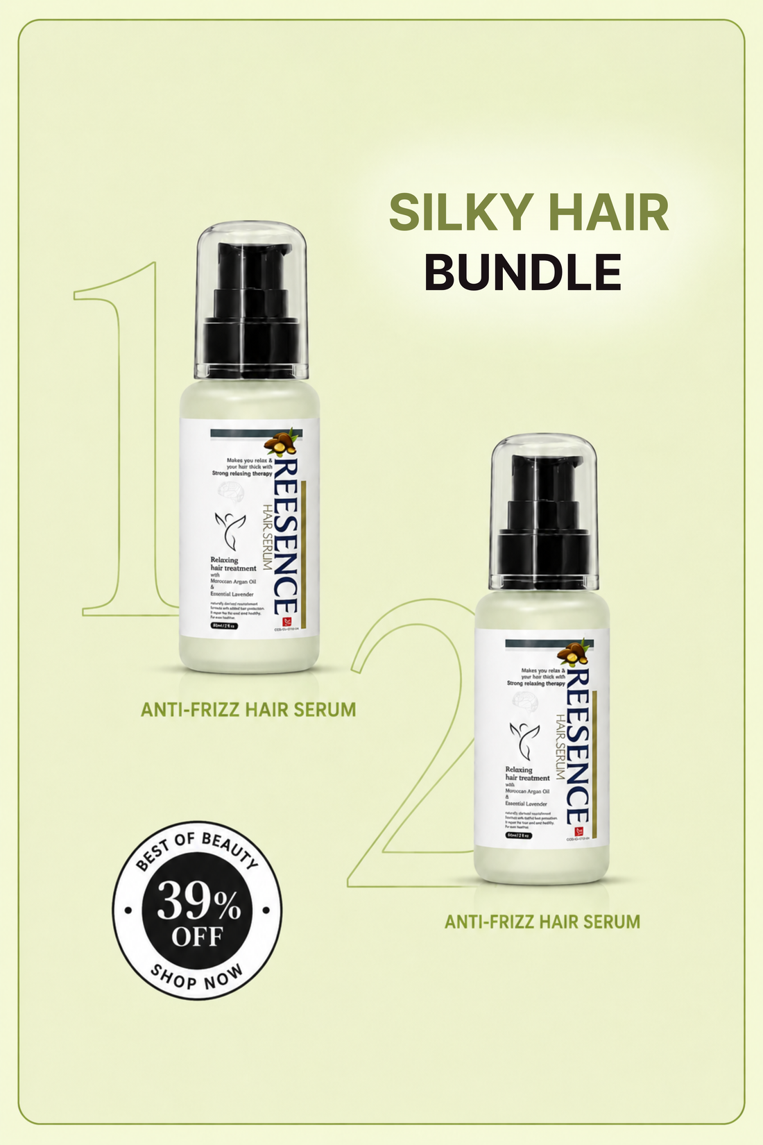 Silky hair Bundle (2 Reesence Serum)