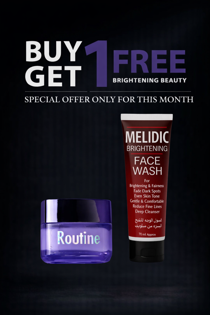 THE ULTIMATE GLOW PAIR– ROUTINE CREAM + MELIDIC FACEWASH