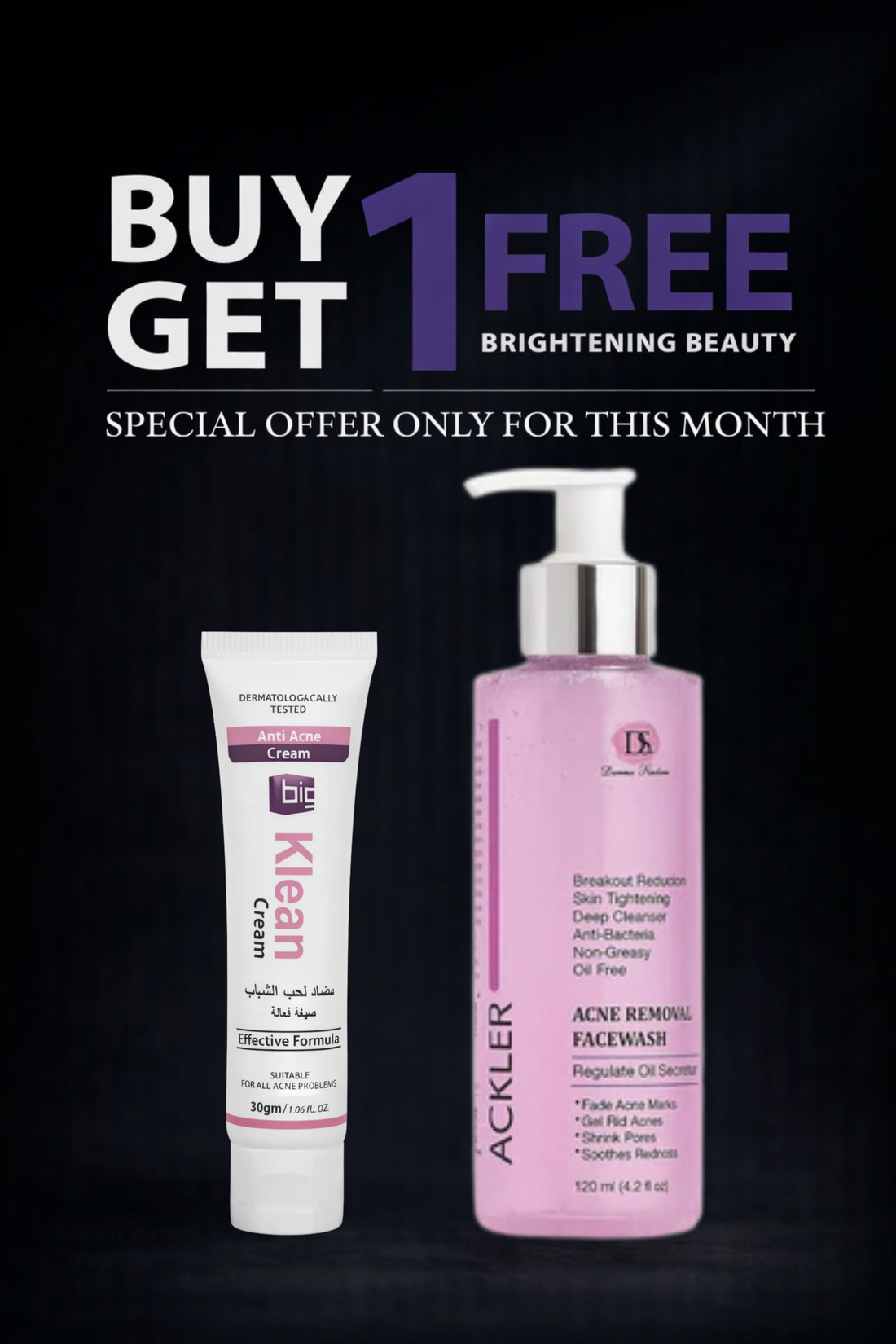 Fight Acne from Wash to Cream – ACKLER FACEWASH + KLEAN CREAM