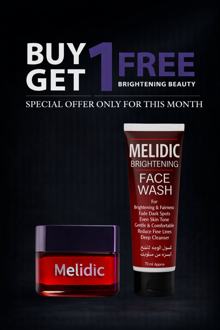 Two Steps to Brighter Skin – MELIDIC CREAM + MELIDIC FACEWASH