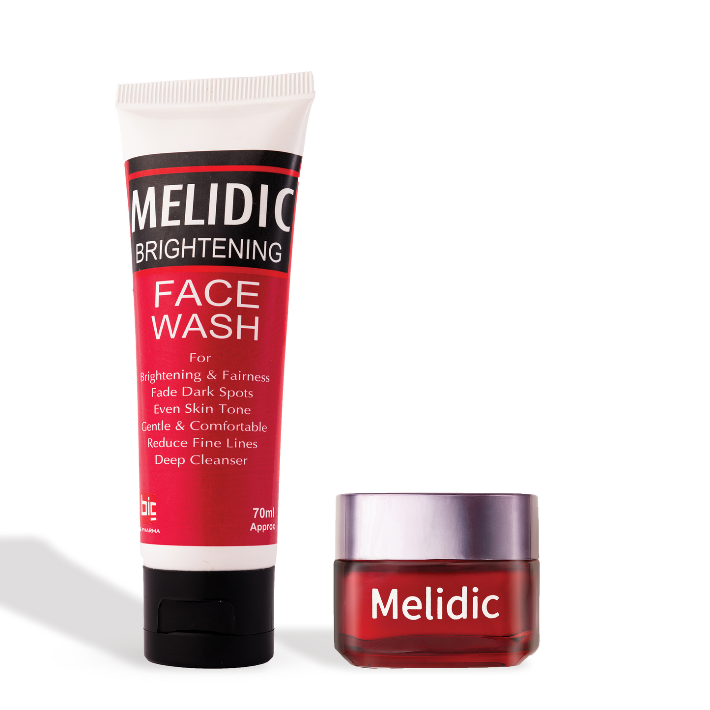 Brightening Essentials Bundle – Melidic Face Wash & Cream Jar