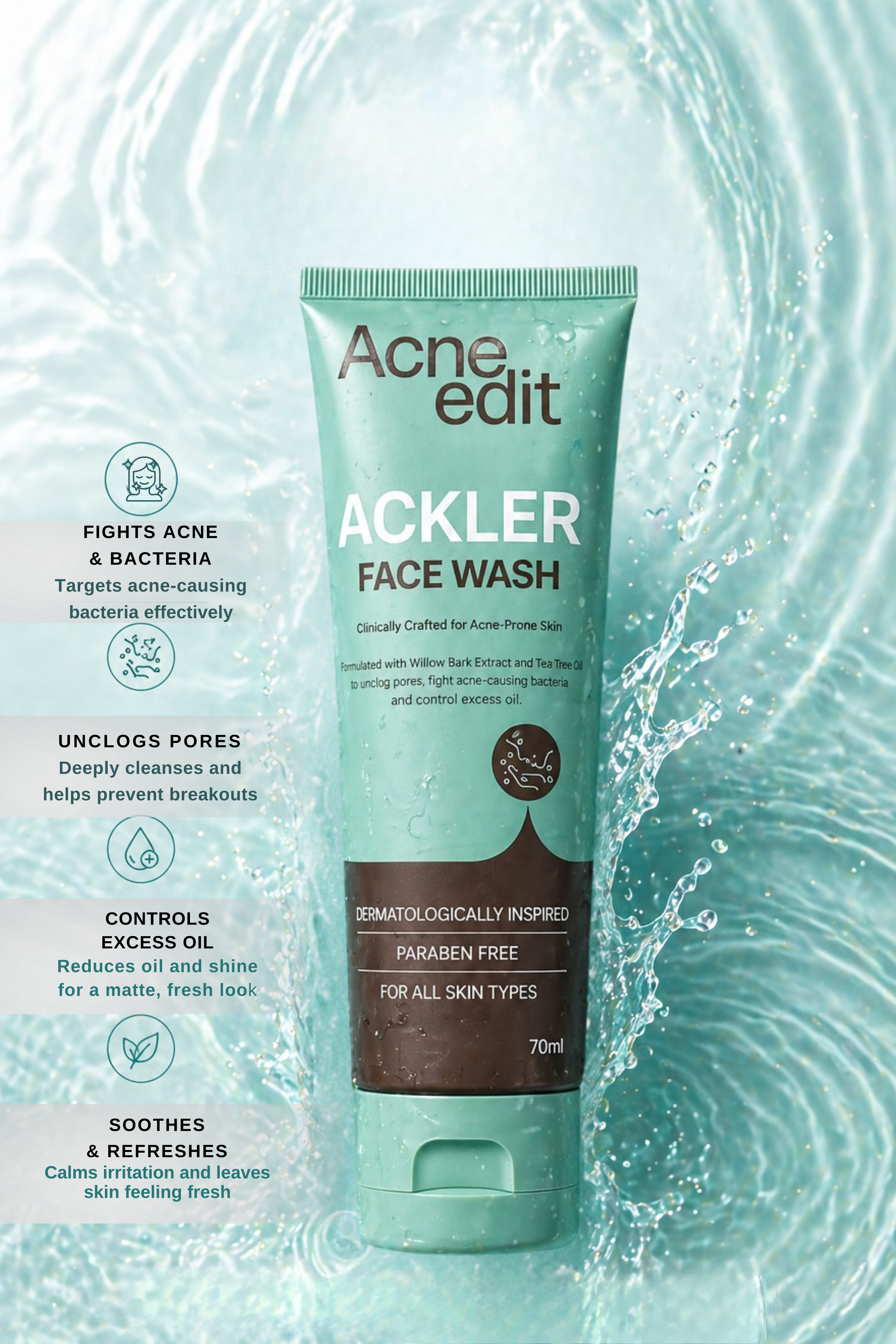 ACKLER | ACNE DEFENSE FACEWASH