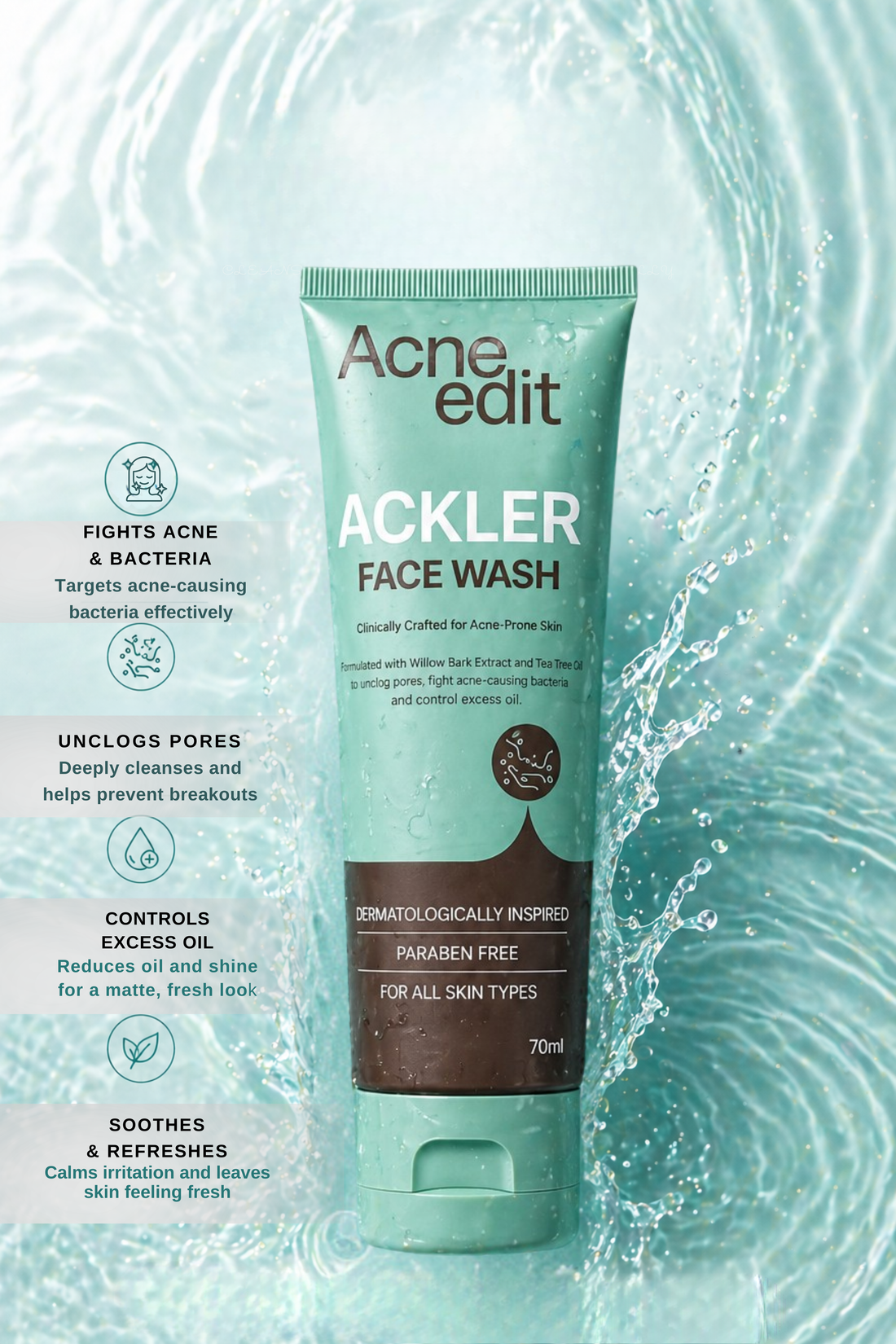 ACKLER | ACNE DEFENSE FACEWASH