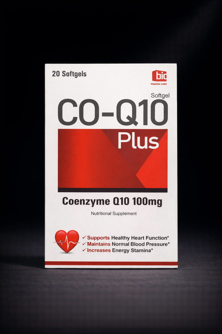 CO-Q10 (100mg) 20 Softgels | Cellular Energy & Vitality Booster