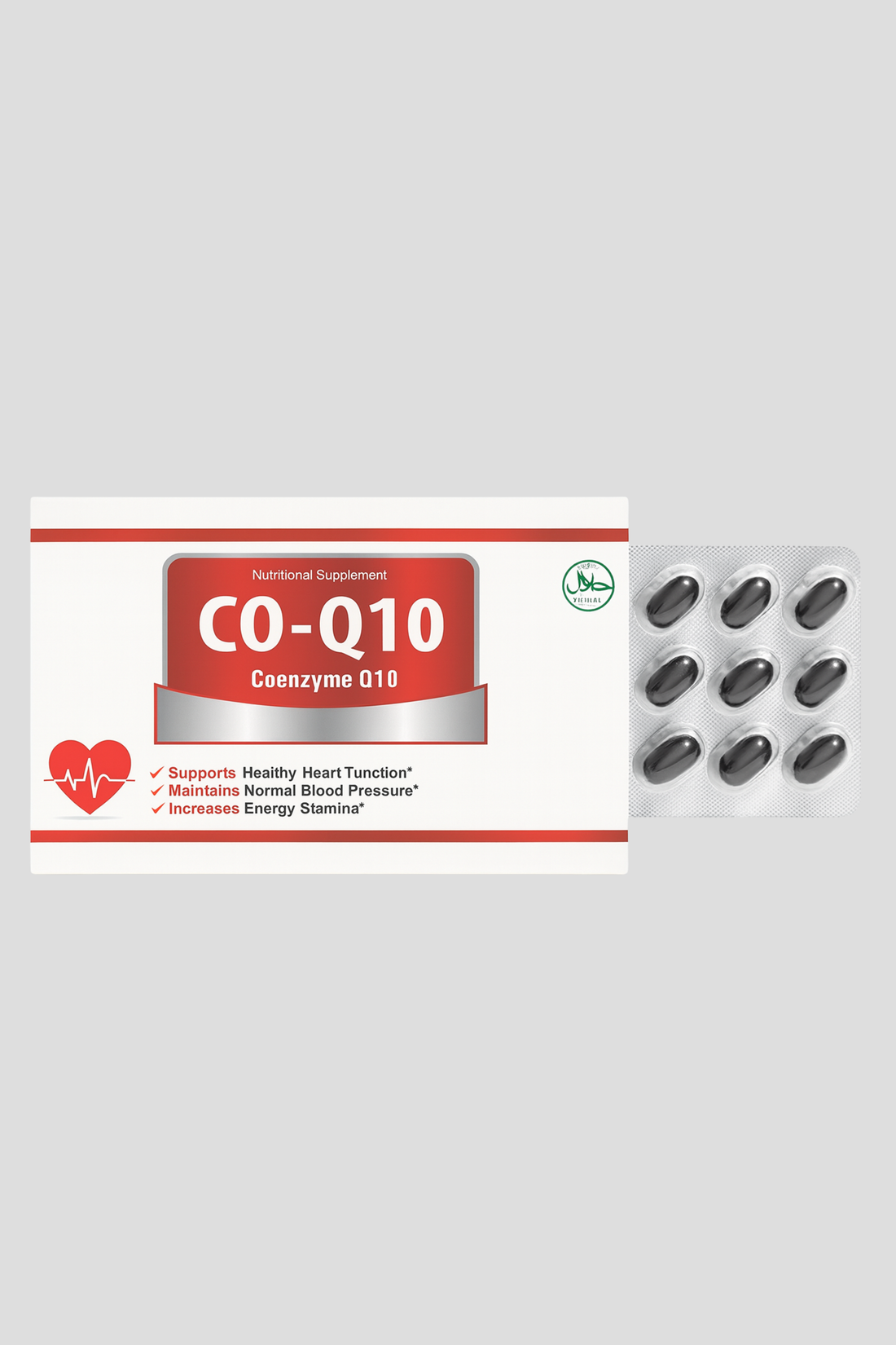 CO-Q10 (50mg) 30 Softgels | Energy & Heart Health Support