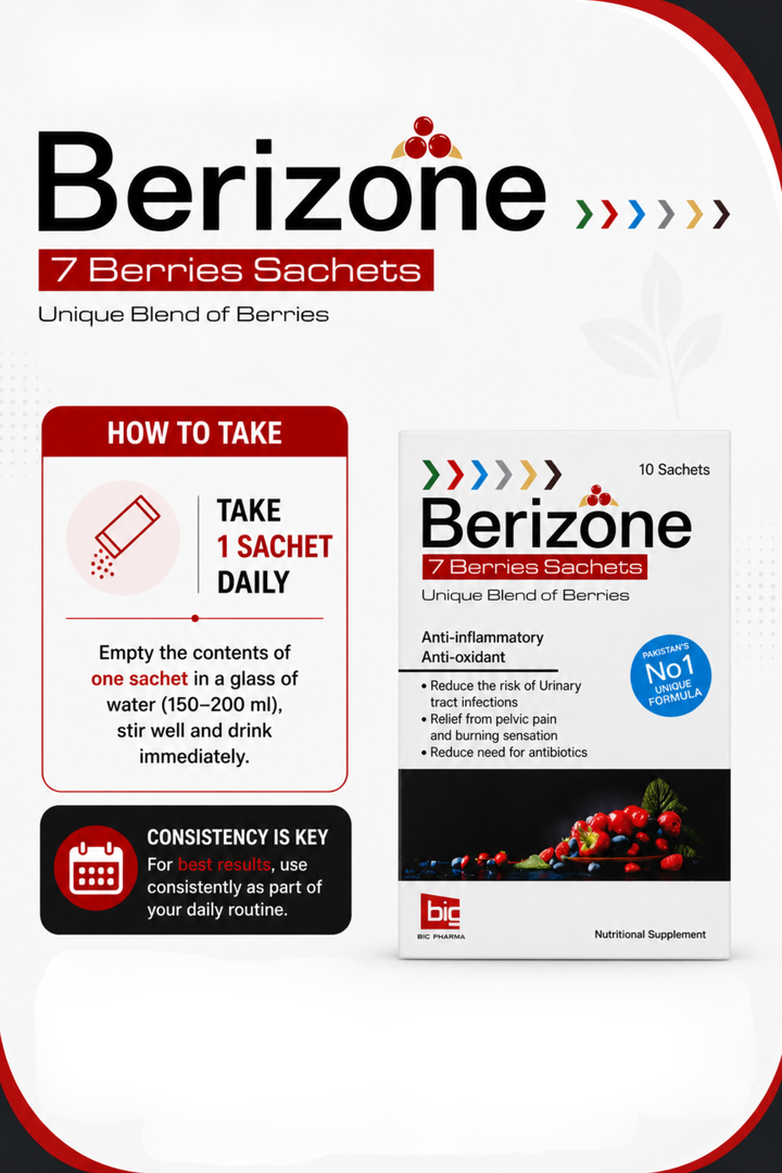 Berizone | Antioxidant support for urinary tract and wellness sachet
