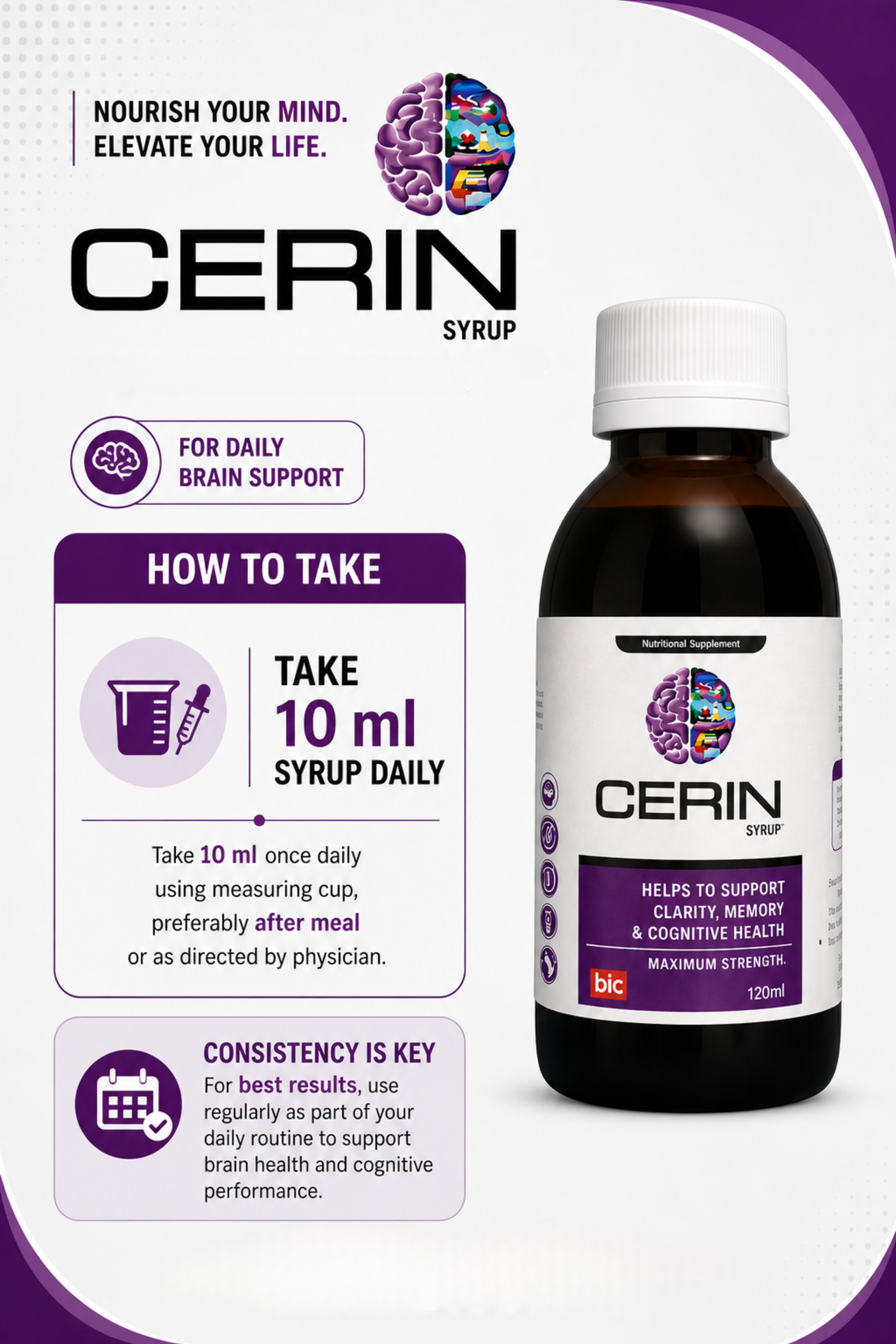 Cerin | Neuro vitality and mental energy syrup
