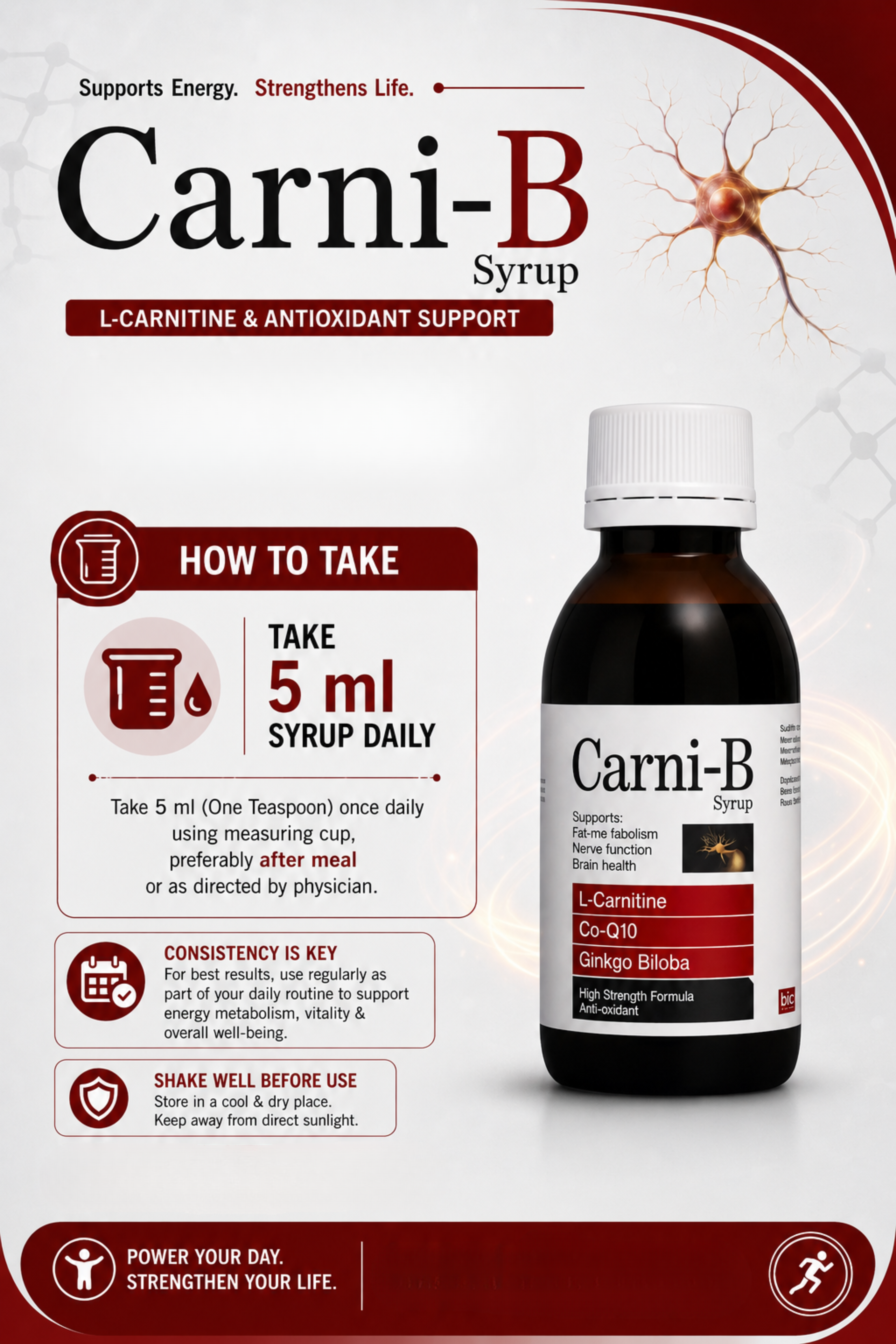 Carni-B | Complete metabolic and nervous system support syrup