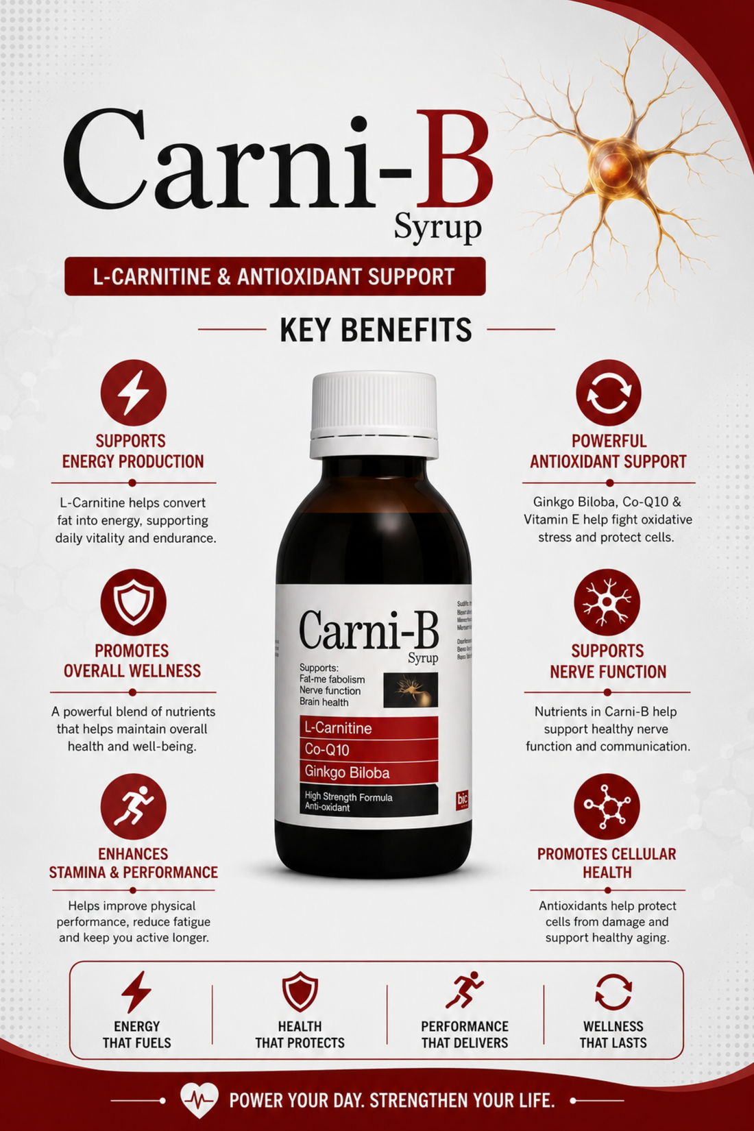Carni-B | Complete metabolic and nervous system support syrup