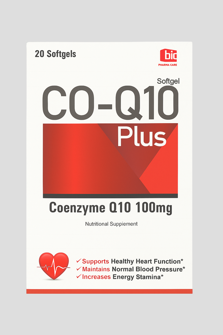 CO-Q10 (100mg) 20 Softgels | Cellular Energy & Vitality Booster