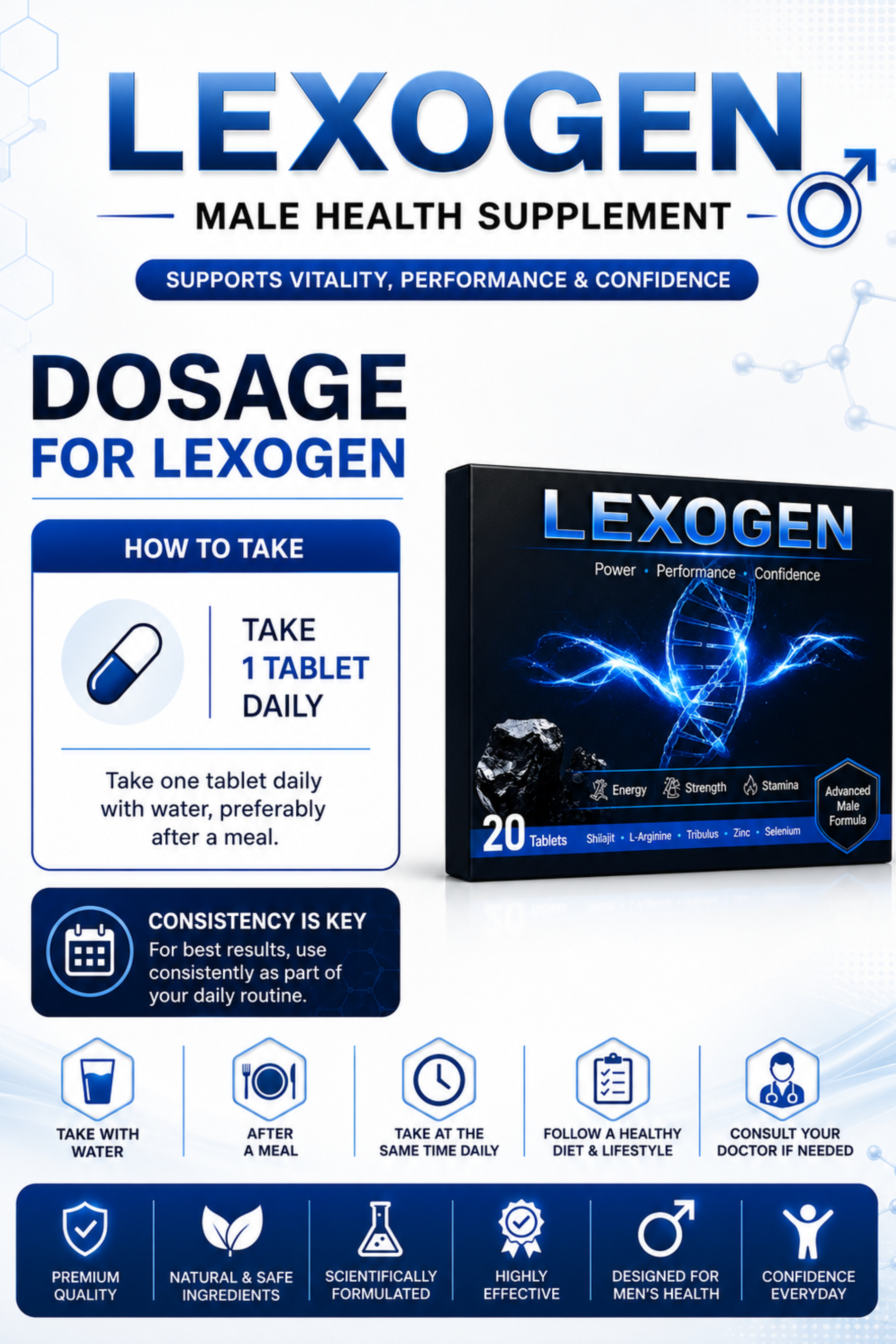 Lexogen | Shilajit tablets for men's immunity and vitality
