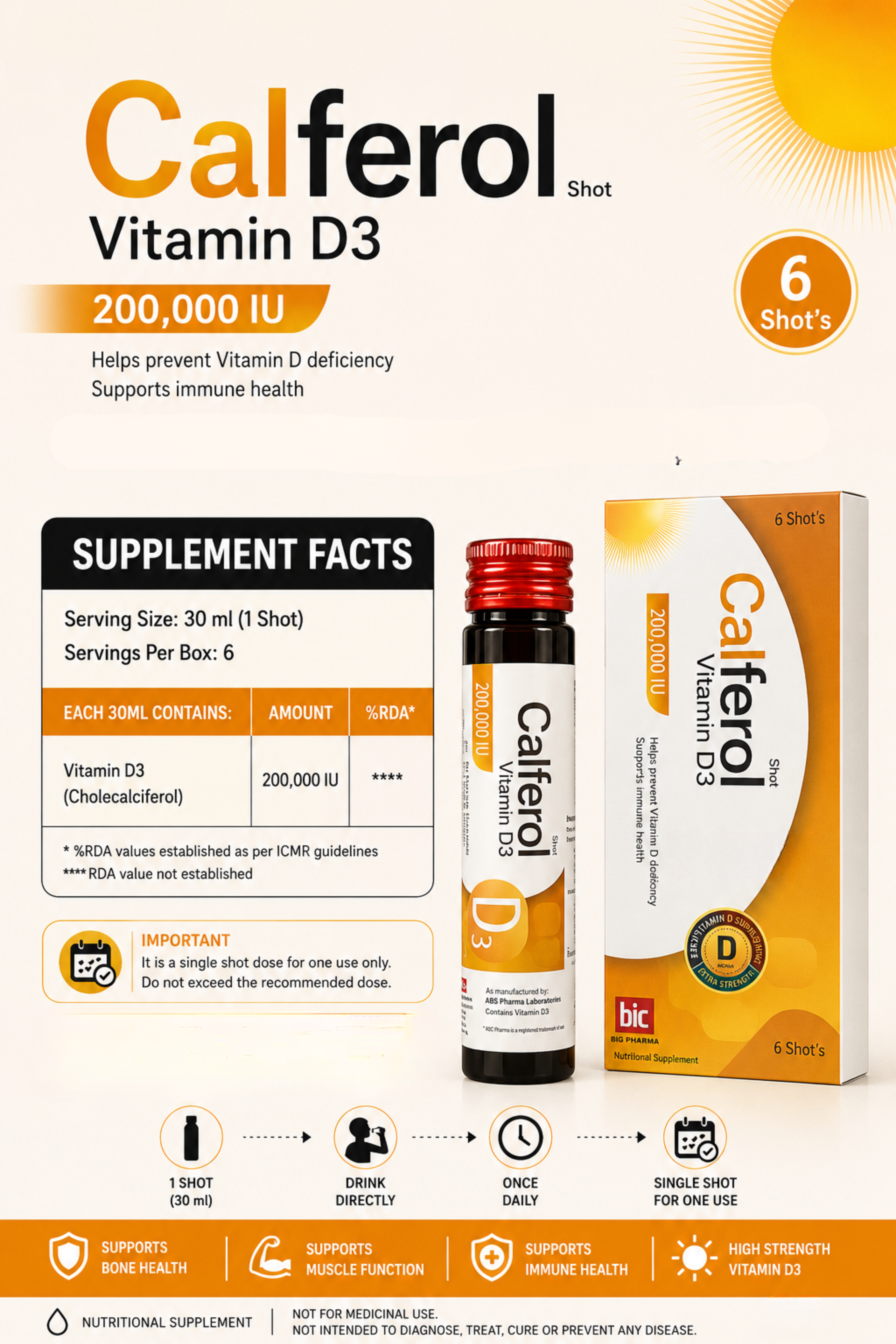 Calferol (vitamin D3 200,00 IU)