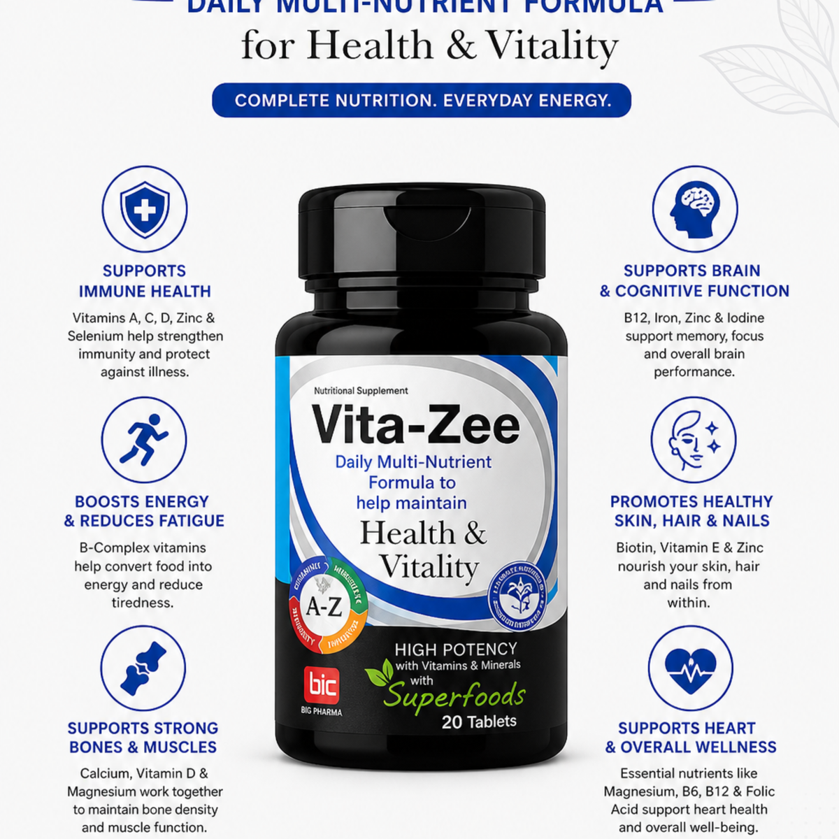 Vita - Zee multivitamin and mineral complex – Dermaseeker