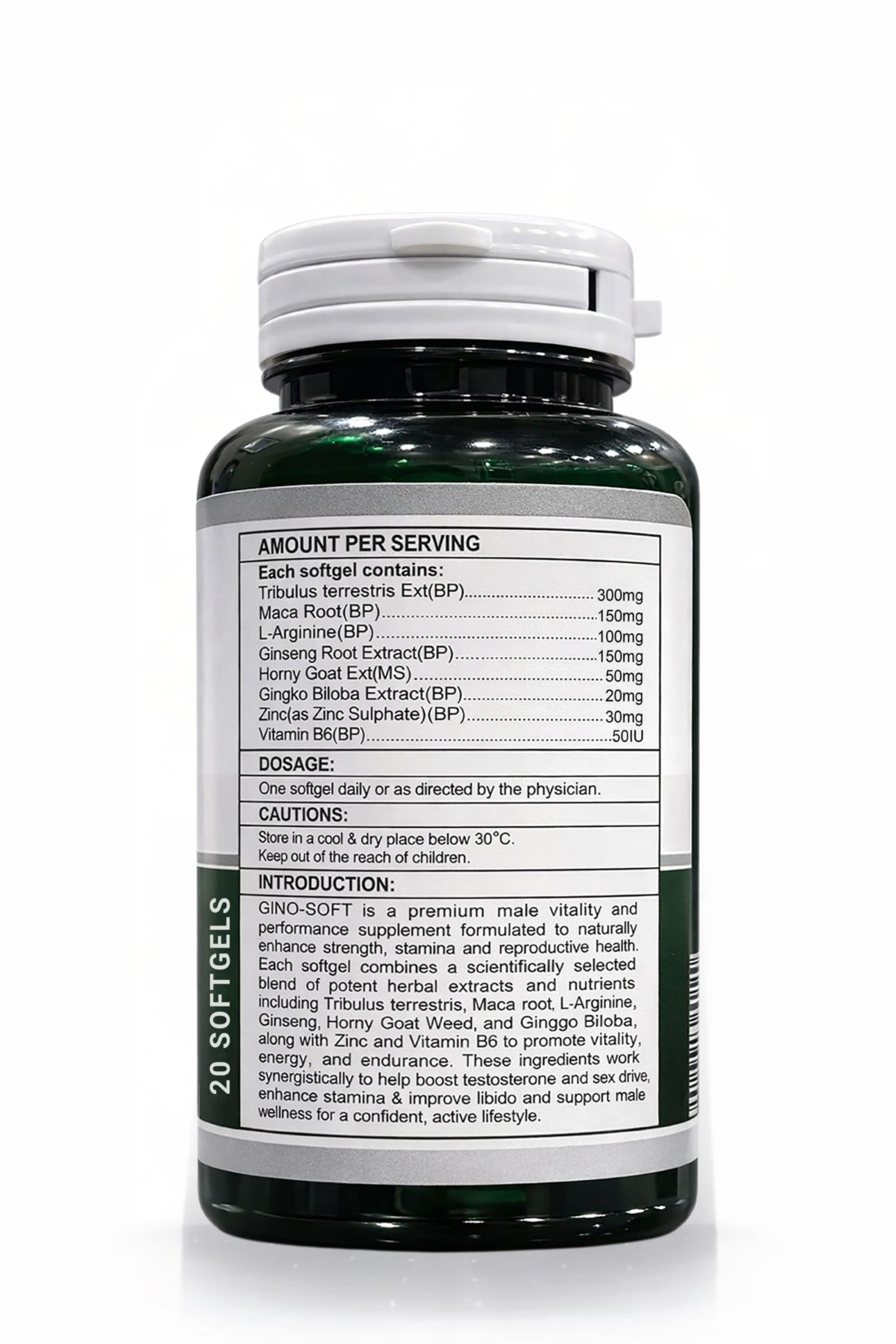 Ginosoft -Tribulus to support stamina, performance, energy and male wellness