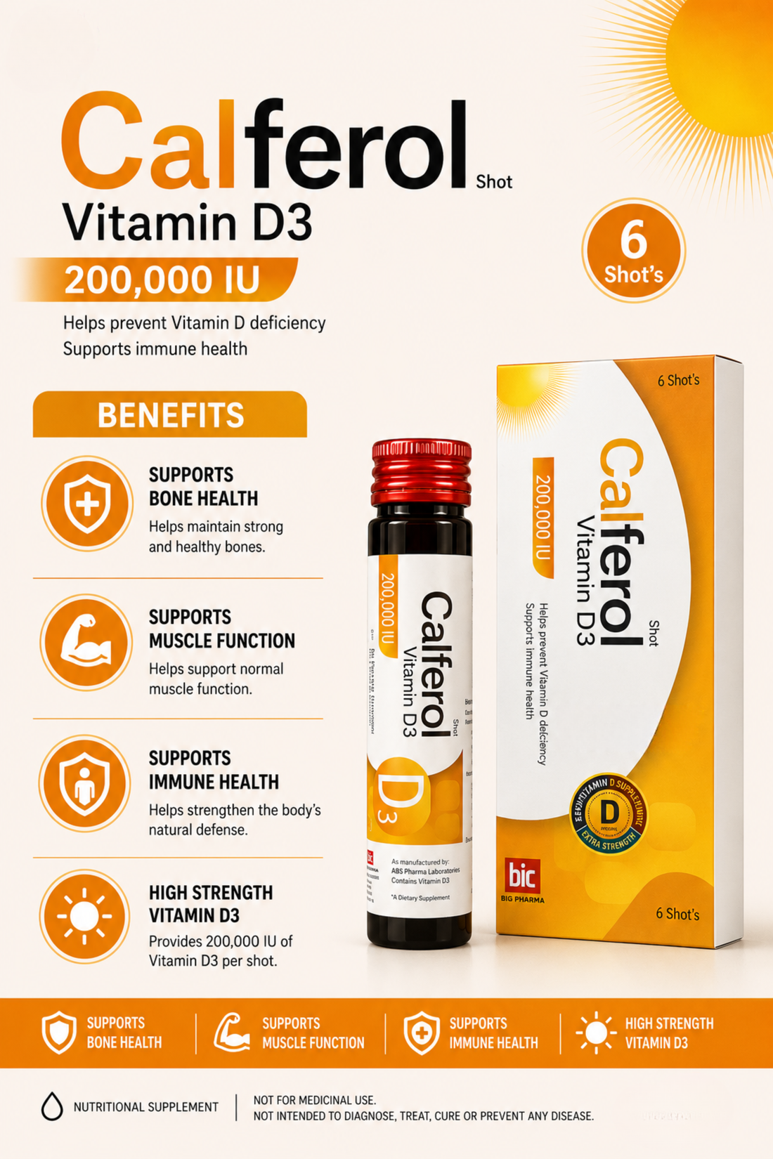 Calferol (vitamin D3 200,00 IU)