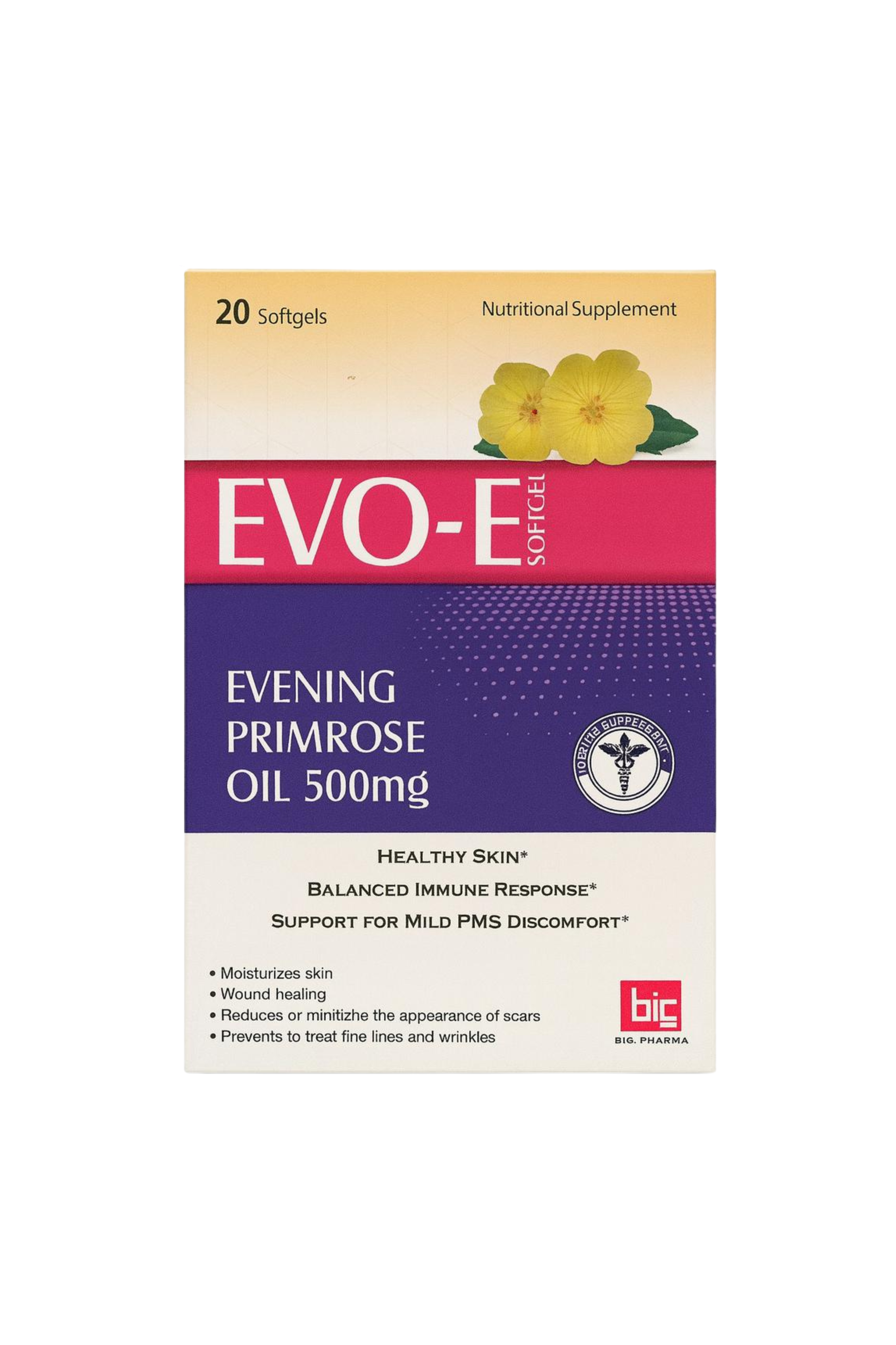 Evo-E | Vitamin E softgels for skin glow and immune balance