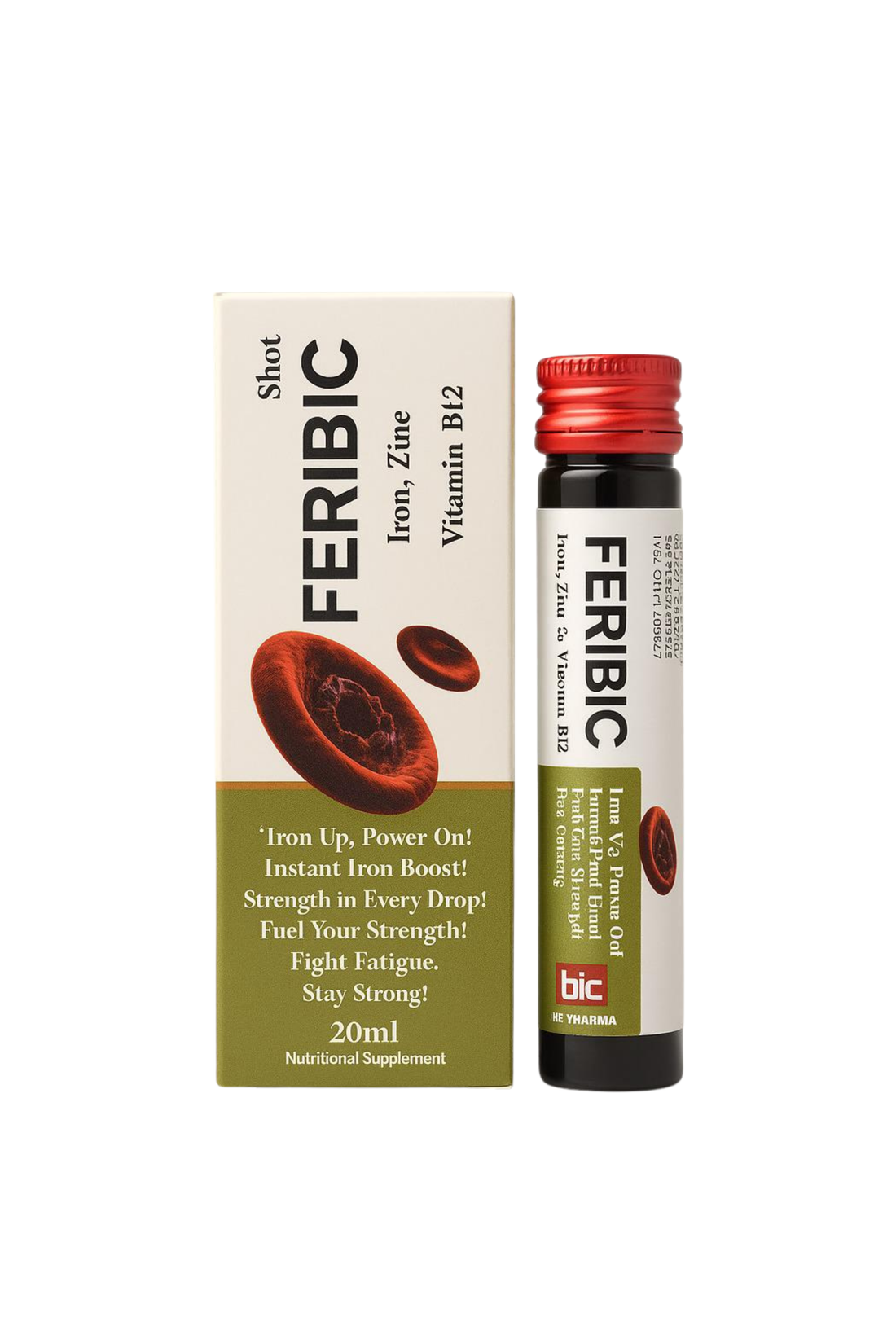 Feribic | Iron shot with multivitamins for anemia support (Bundle of 3)