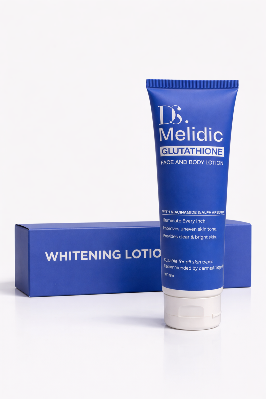 Melidic Brightening lotion| Glutathione Infused Face and Body Lotion
