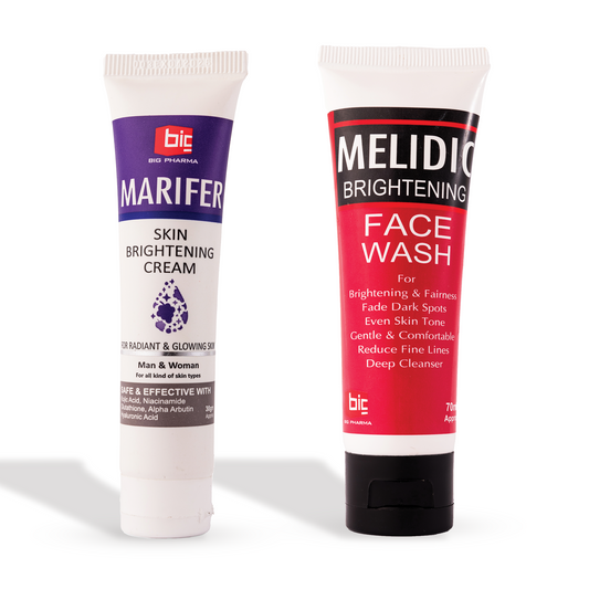 Whitening Bundle – Marifer Skin Brightening Cream & Melidic Brightening Face Wash