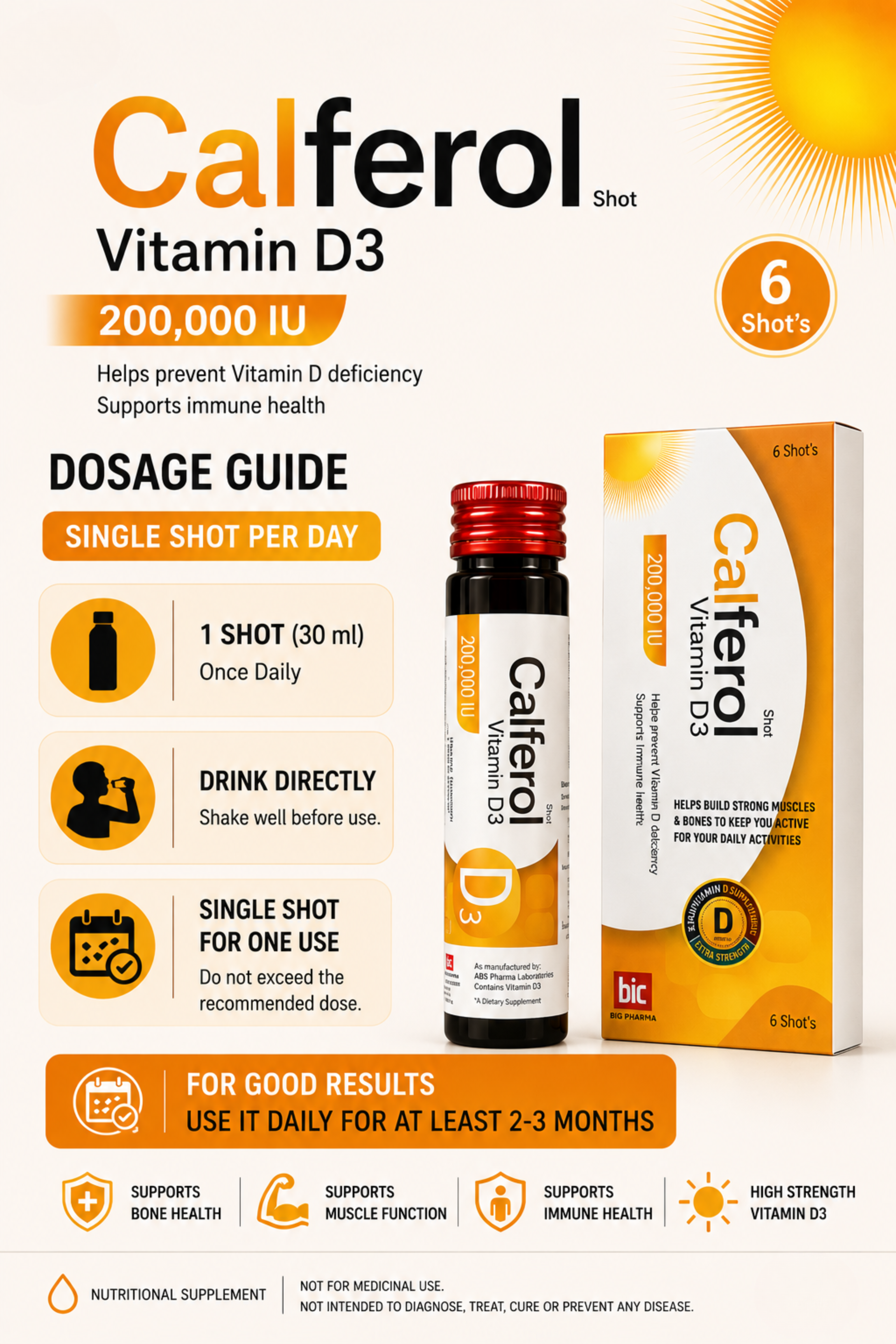 Calferol (vitamin D3 200,00 IU)