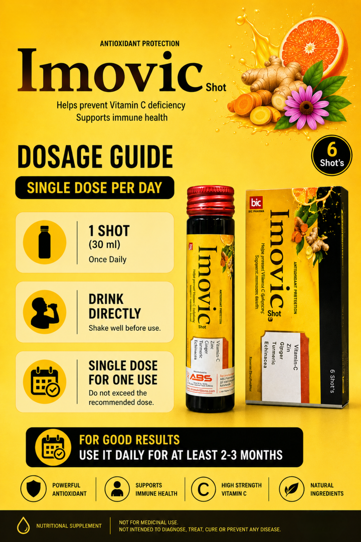 Imovic | Vitamin C oral shots for immune boost